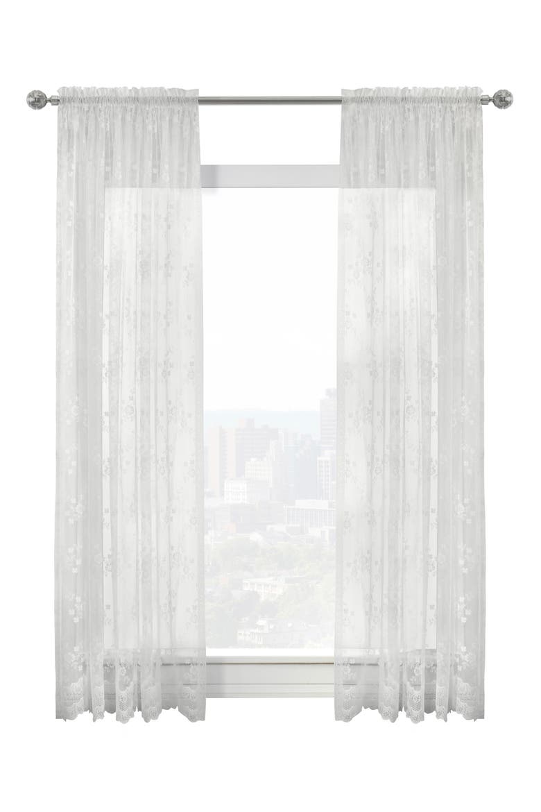Single Indoor Curtain Panel, Main, color, WHITE