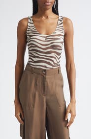 Toccin Wyatt Zebra Print Bodysuit