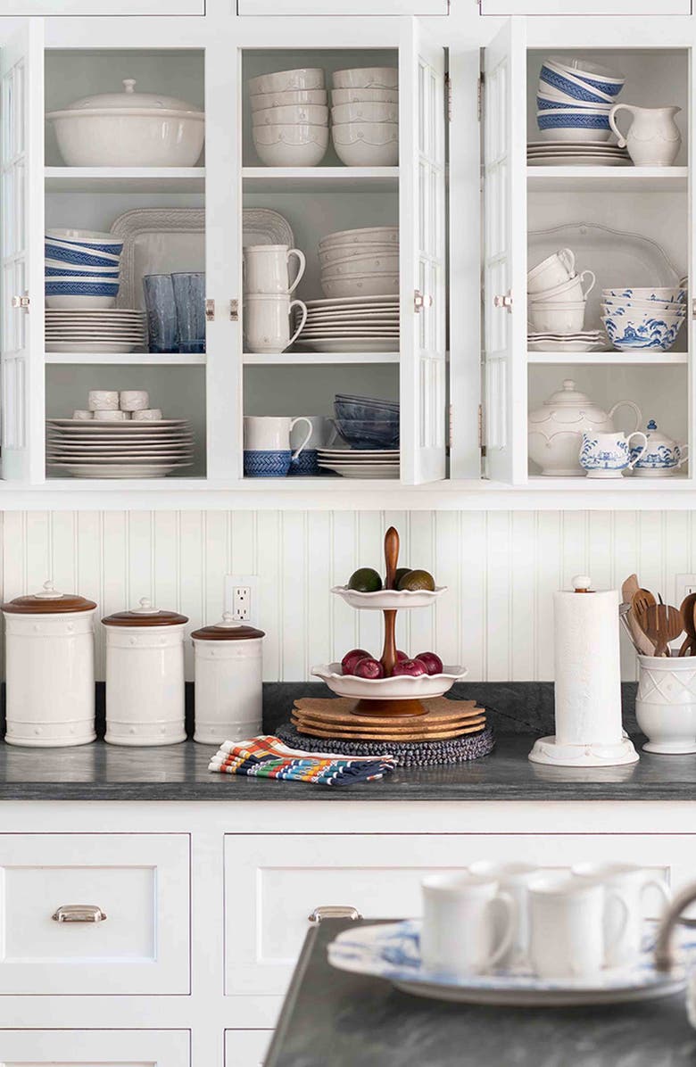 Juliska Berry & Thread Whitewash Ceramic Canister, Alternate, color, Whitewash