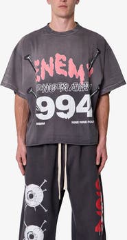 mnml Enemy Oversize Cotton Graphic T-Shirt