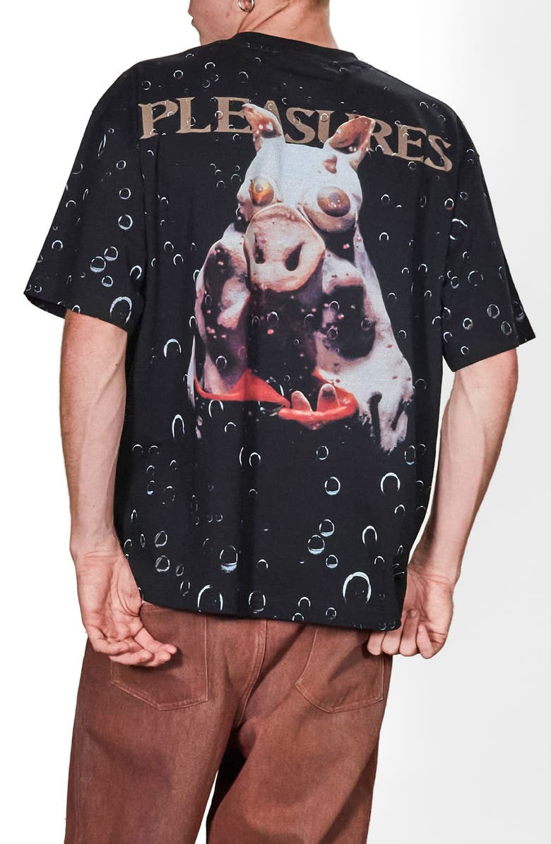 PLEASURES Pork Soda Graphic T-Shirt, Alternate, color, Black