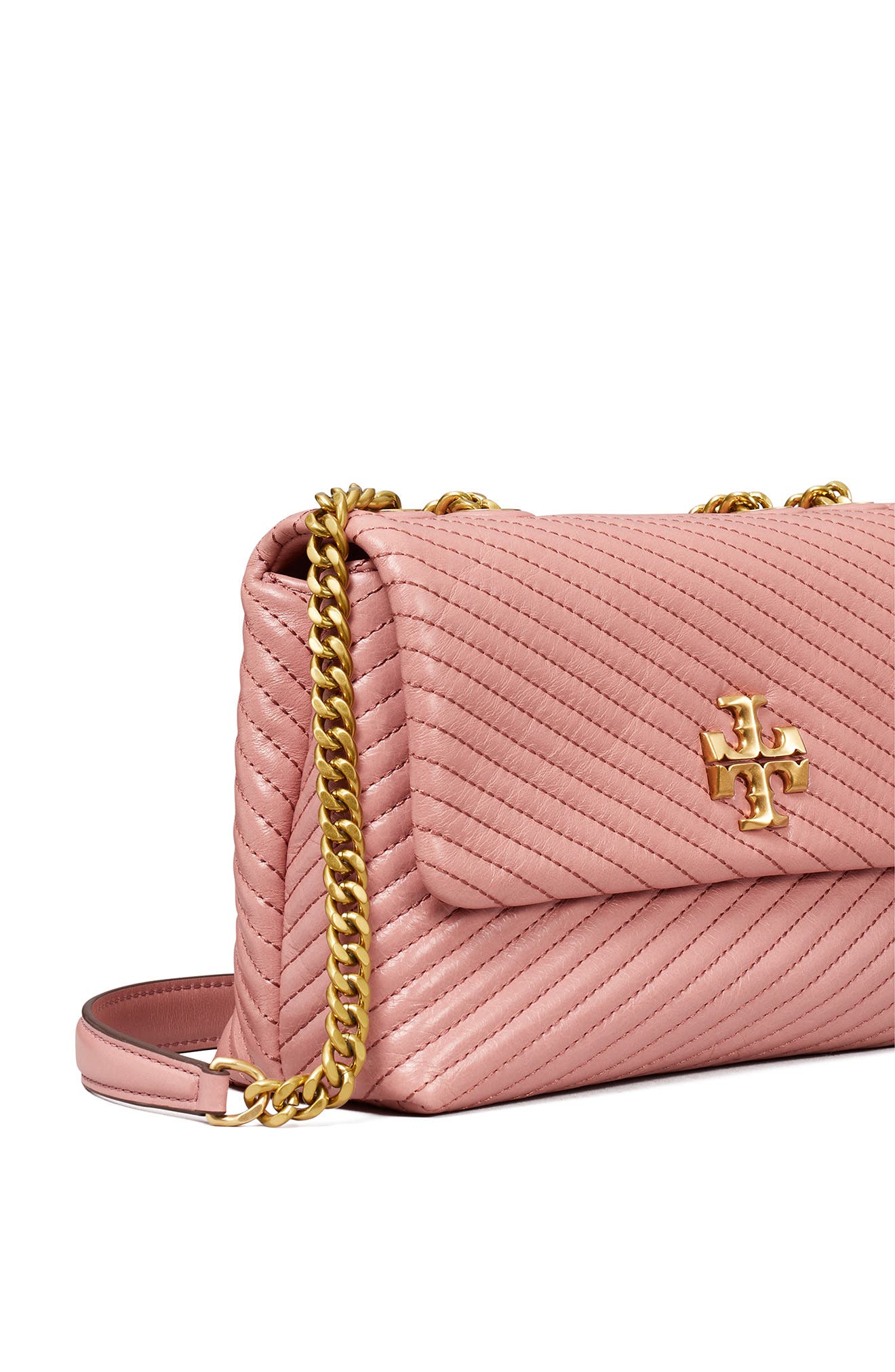 Tory Burch Small Kira Moto Quilted Convertible Shoulder Bag, Alternate, color, 