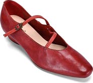 OLD TREND Ribbon Genuine Leather Elegant Strap Mary Jane Heel