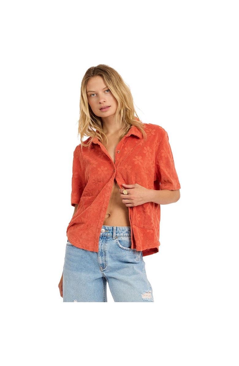 Sisstr Revolution Love Struck Ss Knit Top - Women's, Main, color, Cayenne