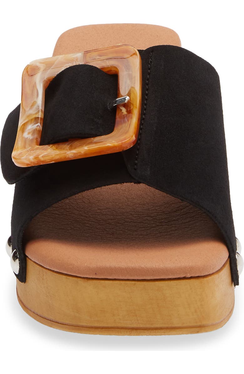 Chocolat Blu Lio Platform Slide Sandal, Alternate, color, Black Suede