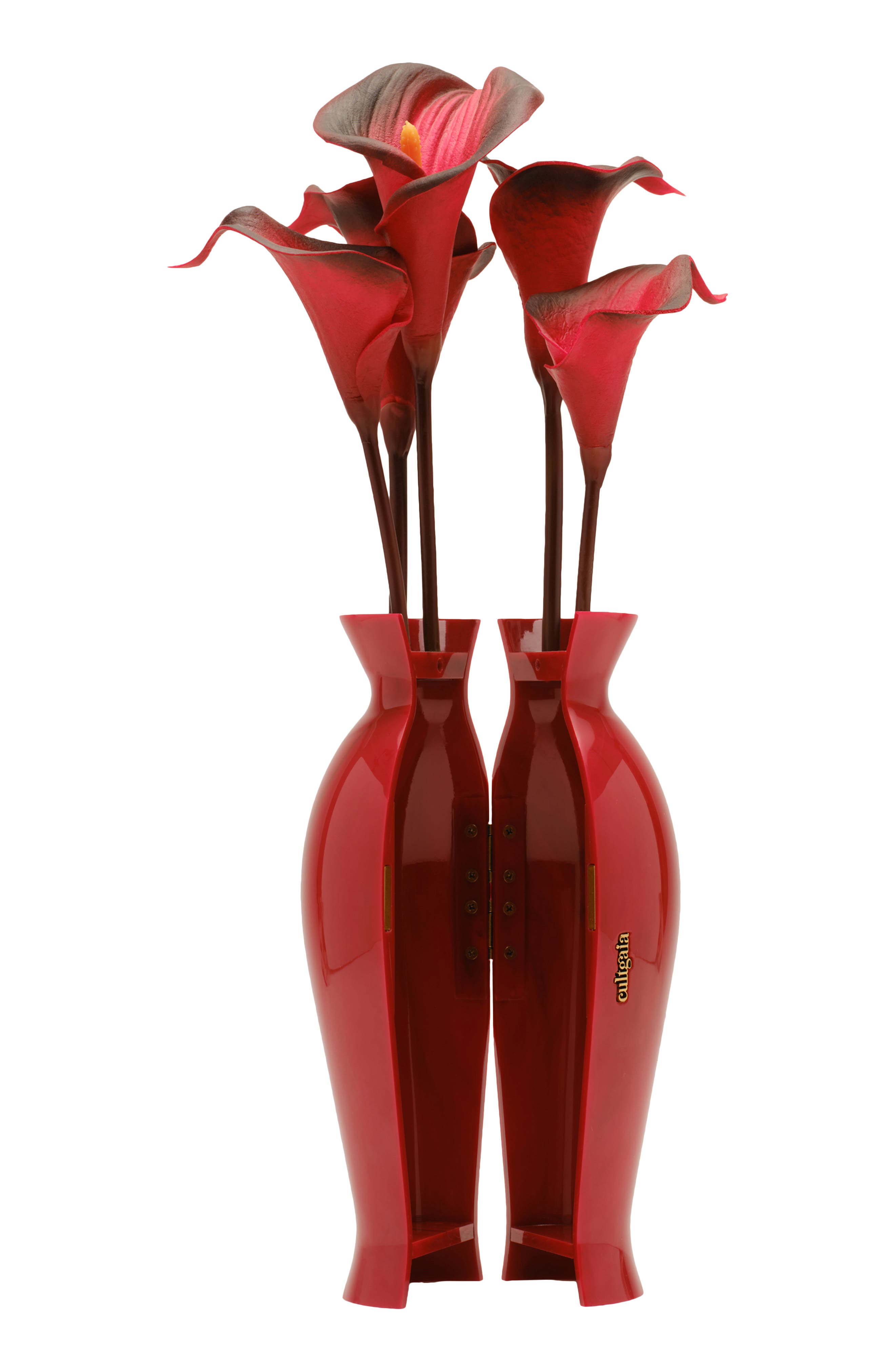 Cult Gaia Florence Clutch, Alternate, color, Vermilion