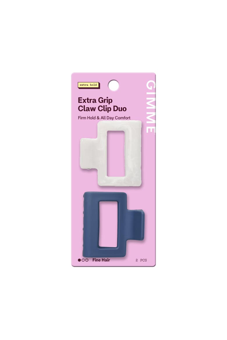 Square Extra Grip Claw Clip, Main, color, Blue