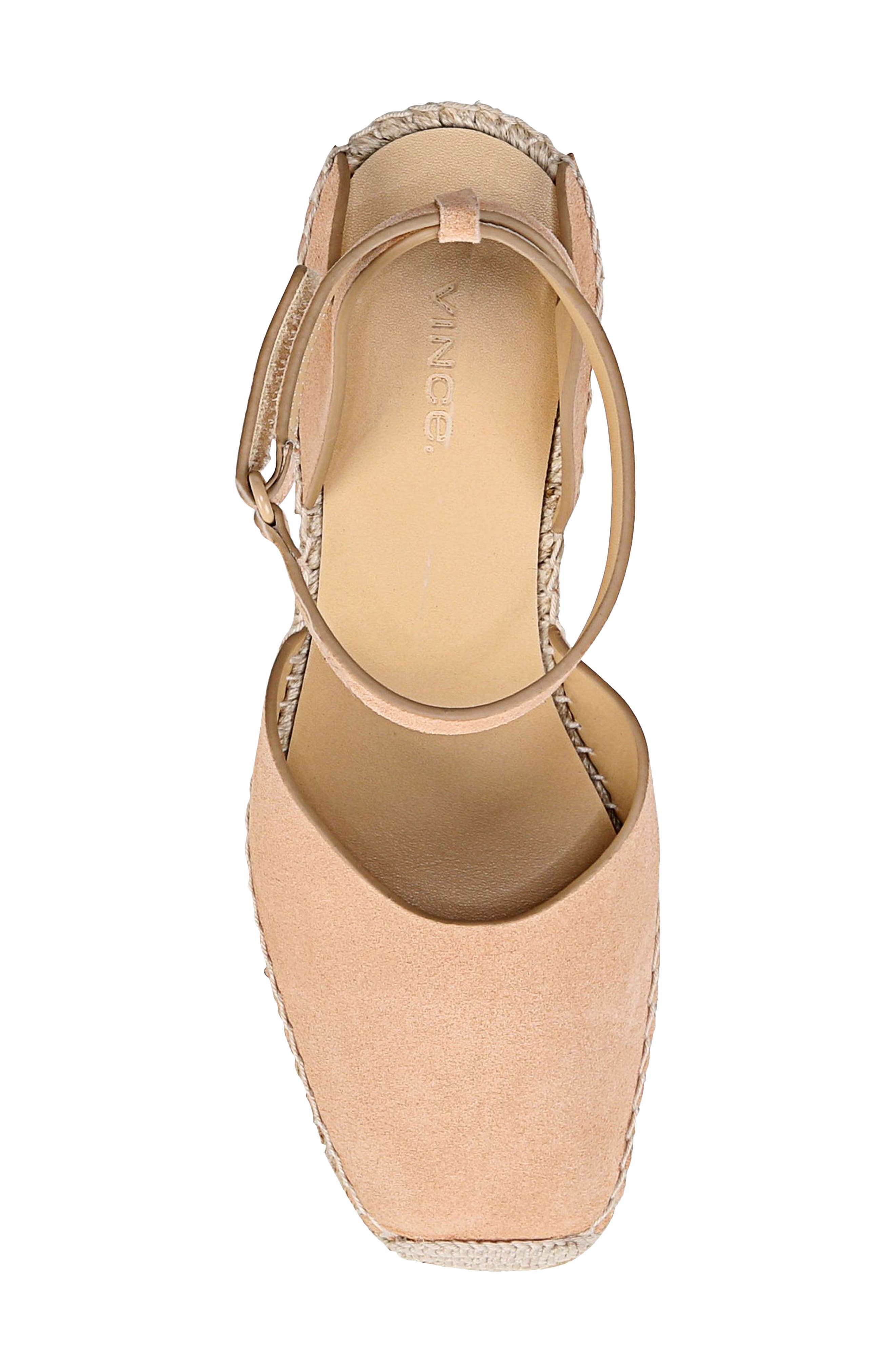 Vince Cecilia Ankle Strap Espadrille Wedge, Alternate, color, 