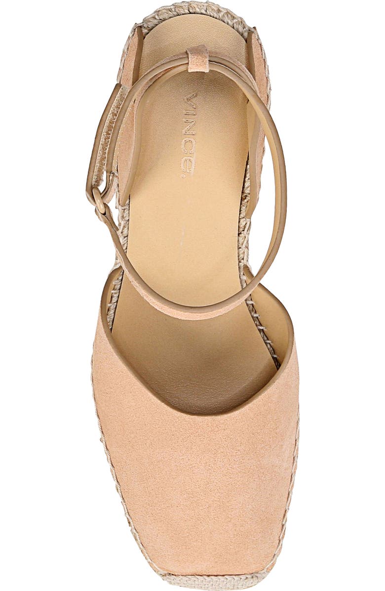 Vince Cecilia Ankle Strap Espadrille Wedge, Alternate, color, Blonde