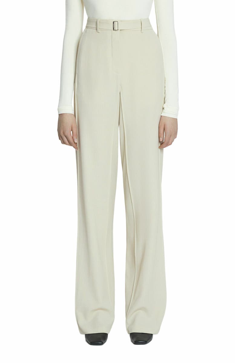 Lanvin Tailored Wool-Blend Pants, Alternate, color, Mastic