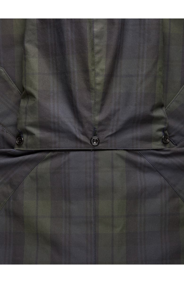 Celtic & Co. British Waxed Cotton Trench Coat, Alternate, color, Blackwatch