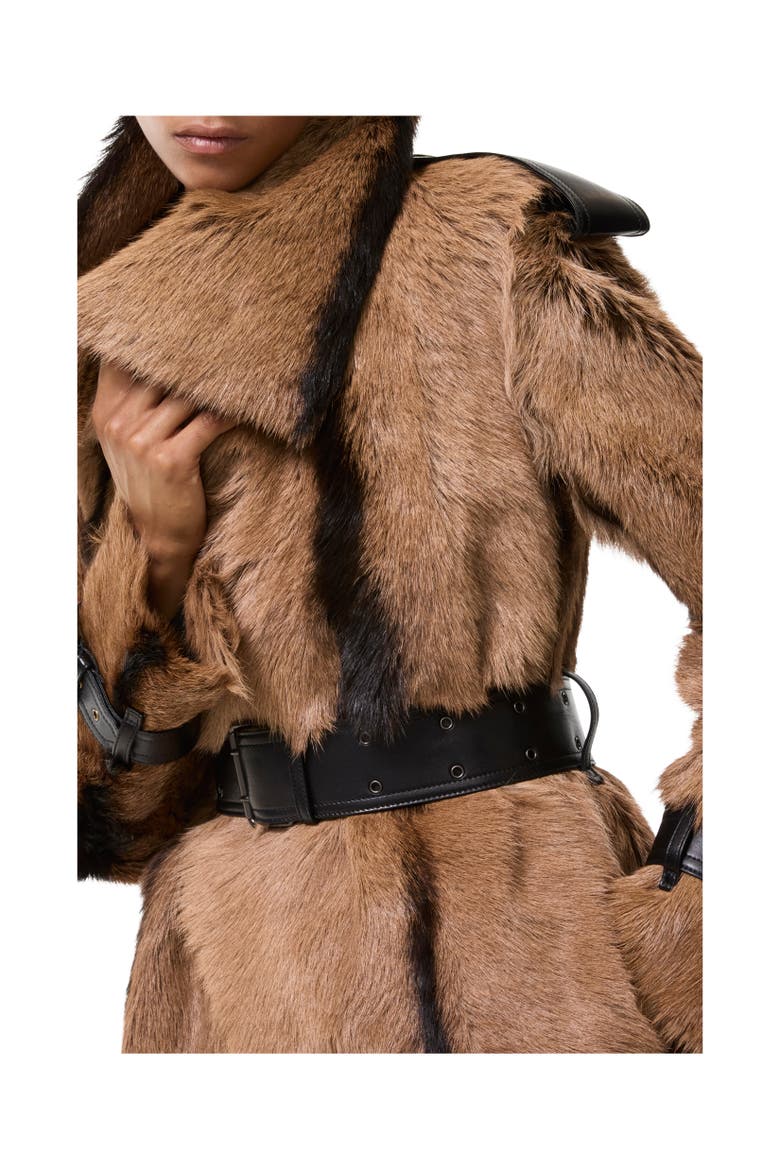 Long Shearling Linley Coat, Alternate, color, Camel