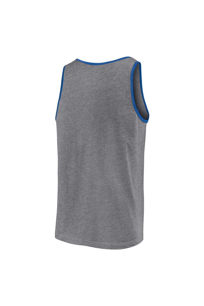 Men's Fanatics Branded  Heather Gray Chicago Cubs Primary Tank Top, Alternate, color, Heather Gray