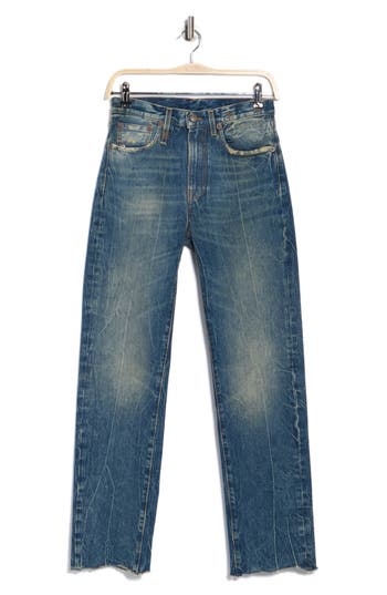 R13 Courtney Slim Leg Jeans In Blue