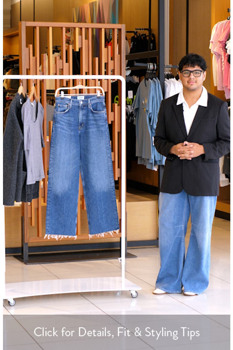 Ren Raw Hem High Waist Ankle Wide Leg Jeans video