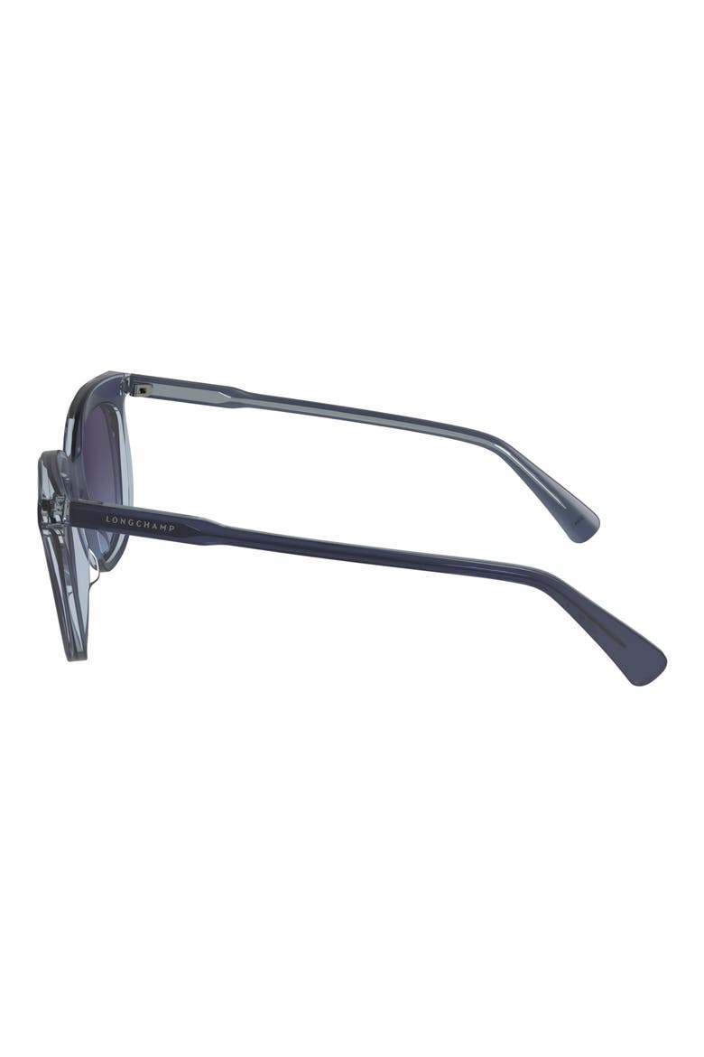 53mm Gradient Cat Eye Sunglasses, Alternate, color, AVIO/CRYSTAL