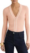 Reiss Lauri Craft Stitch Cable Knit Top