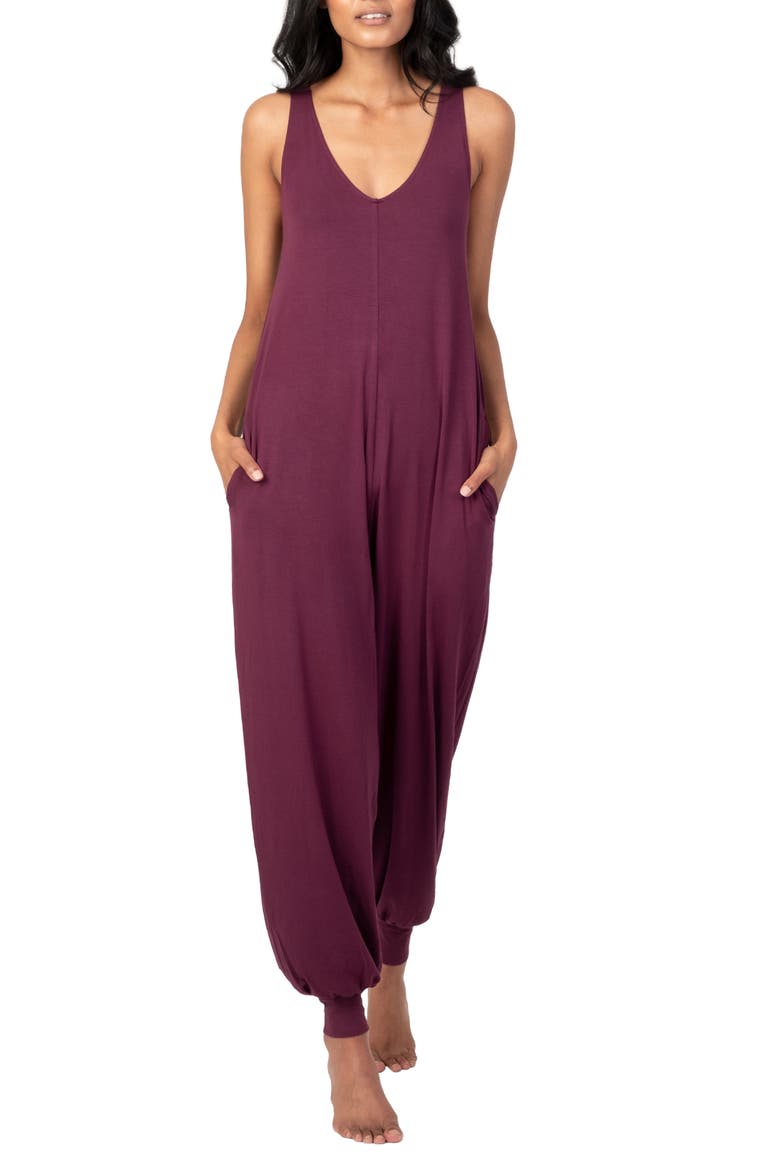 All Day Jumpsuit, Main, color, PLUM