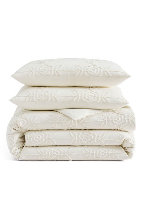 Trellis Rose Comforter & Pillow Shams Set