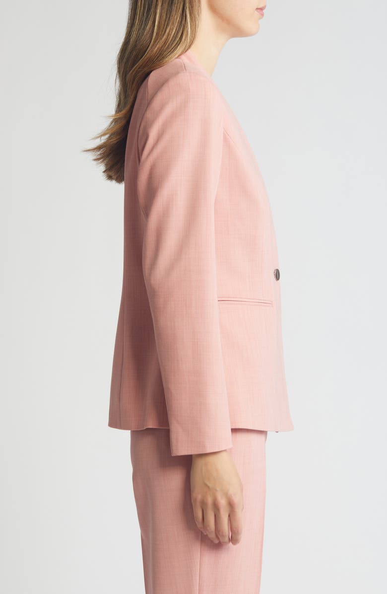 Anne Klein Shawl Collar Twill Blazer, Alternate, color,