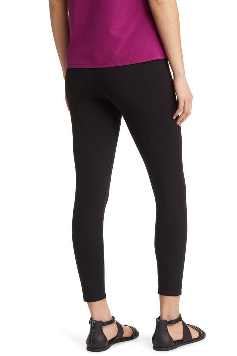 High Waist Crop Leggings, Alternate, color, BLACK