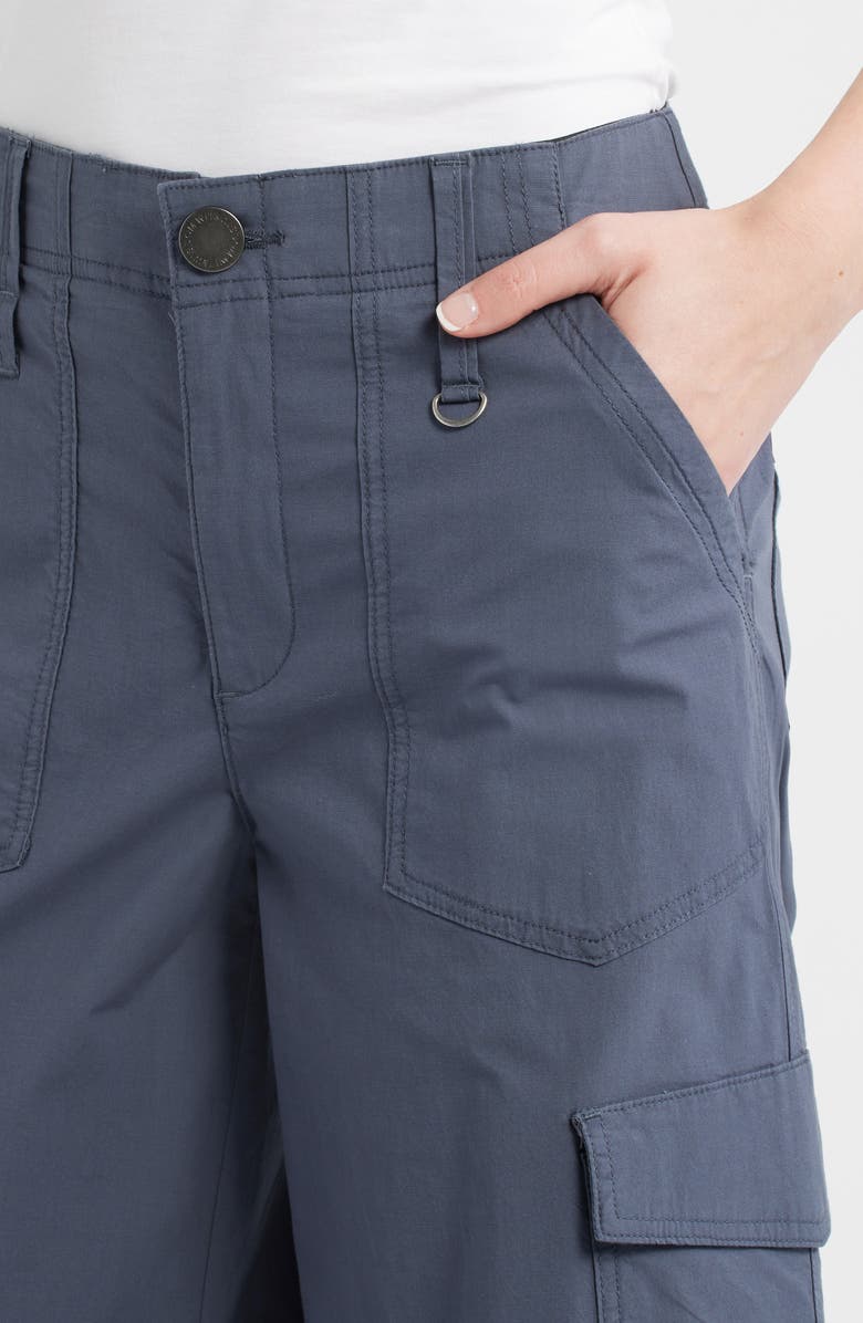Wit & Wisdom High Waist Cotton Blend Cargo Pants, Alternate, color, Shadow