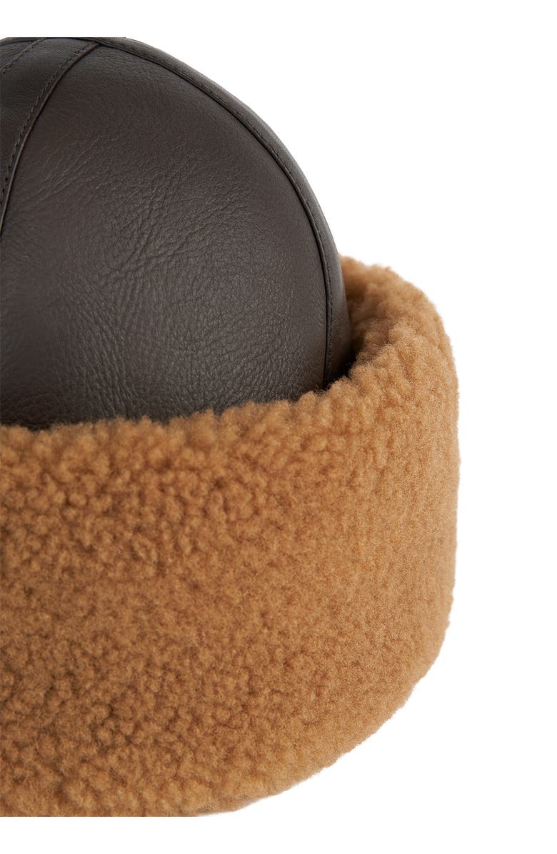 TOTEME Genuine Shearling Cuff Hat, Alternate, color,