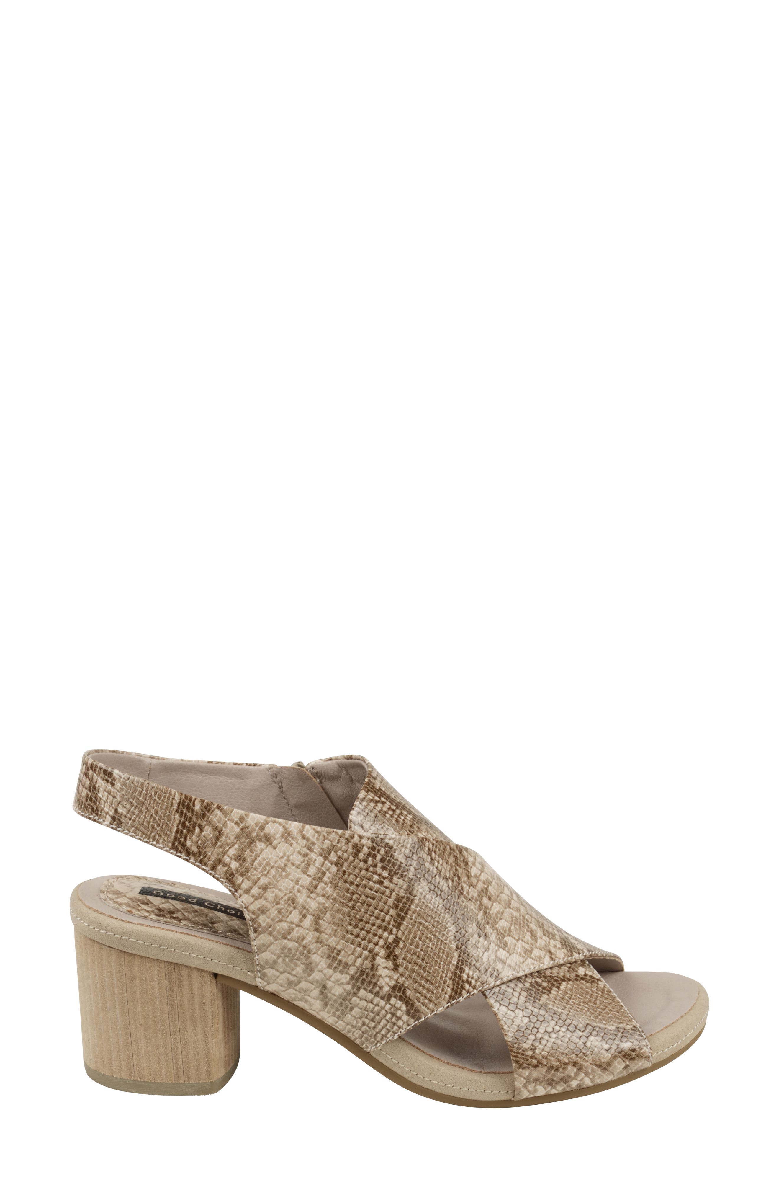 Keefa Slingback Sandal, Alternate, color, SNAKE/BEIGE