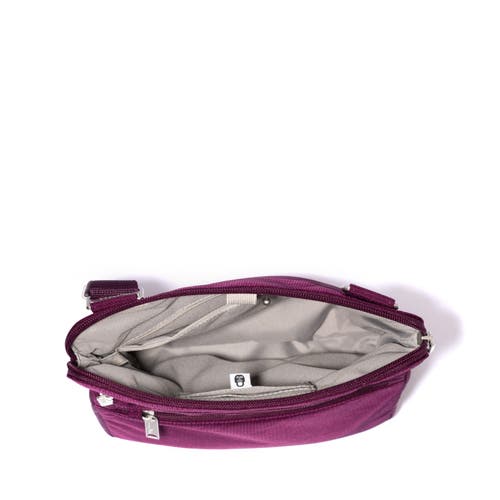 Baggallini Securtex Anti-theft Large Crossbody Bag In Purple