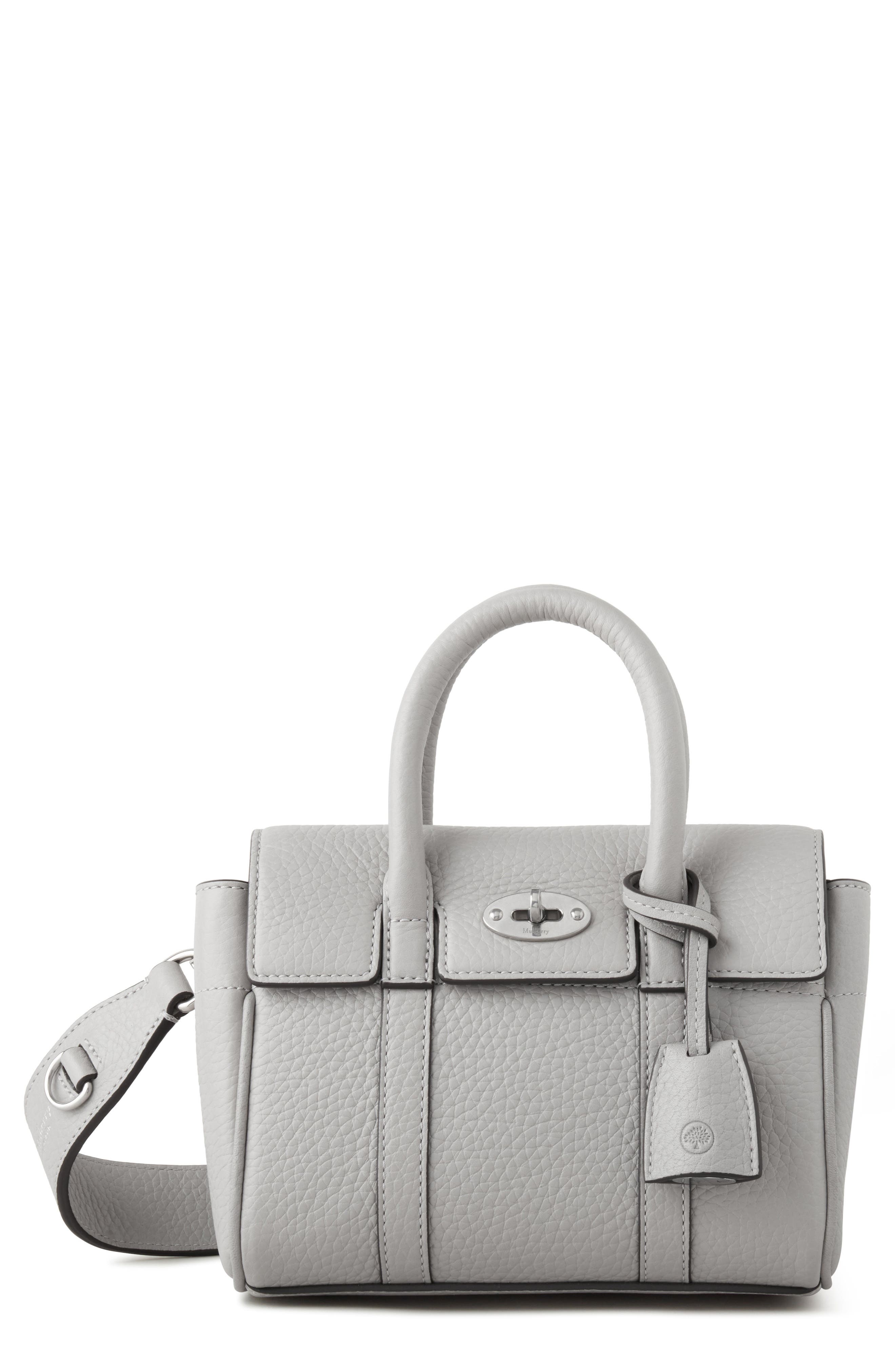 Mulberry Mini Bayswater Leather Tote, Main, color, 