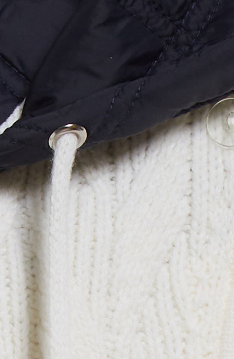 Veronica Beard Orine Quilted Hood Sweater Dickey | Nordstromrack