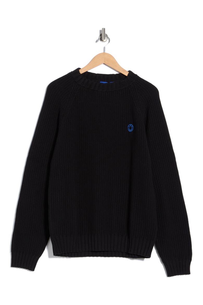 Sonni Crewneck Sweater, Alternate, color, BLACK