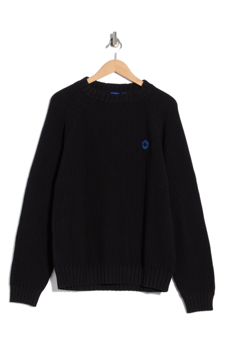 HUGO Sonni Crewneck Sweater, Alternate, color, Black