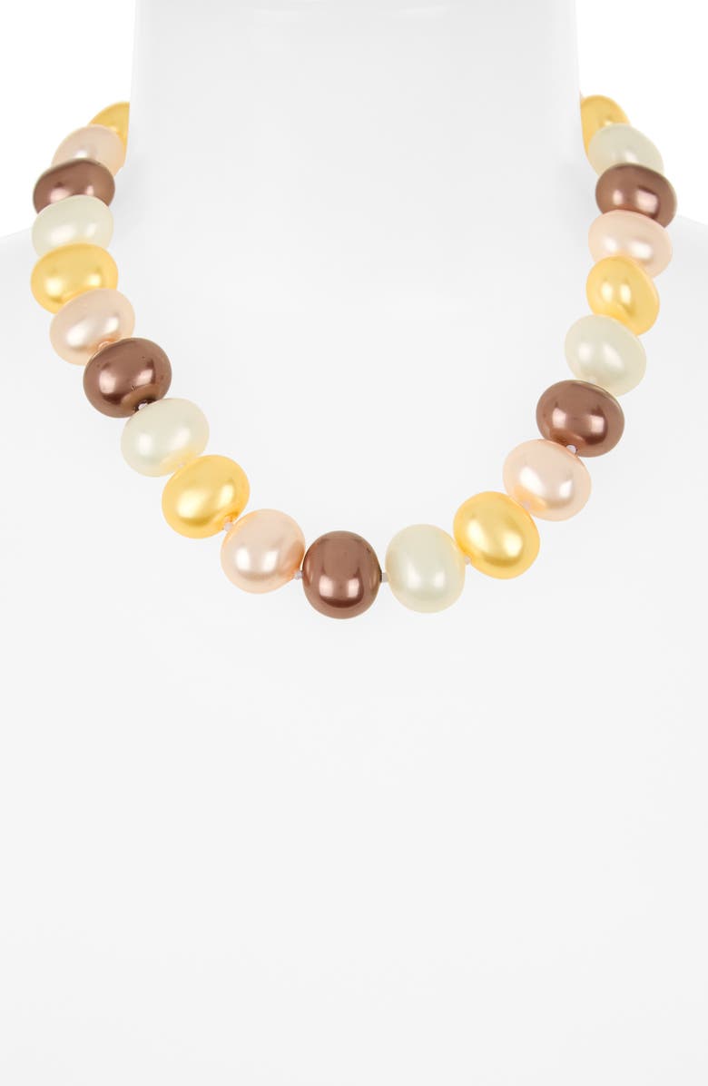 Kenneth Jay Lane Faux Pearl Necklace, Alternate, color, Natural Pearl