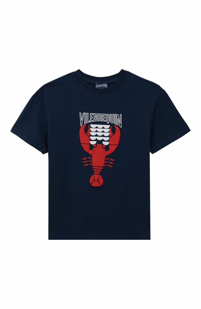 Vilebrequin Kids' Lobsters Organic Cotton T-Shirt, Alternate, color,