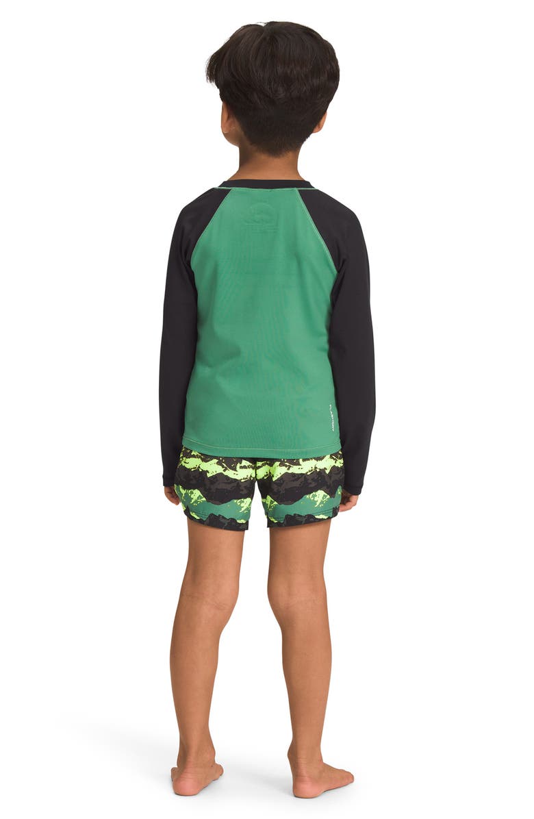 The North Face Kids' Amphibious Long Sleeve Two-Piece Rashguard Swimsuit, Alternate, color,
