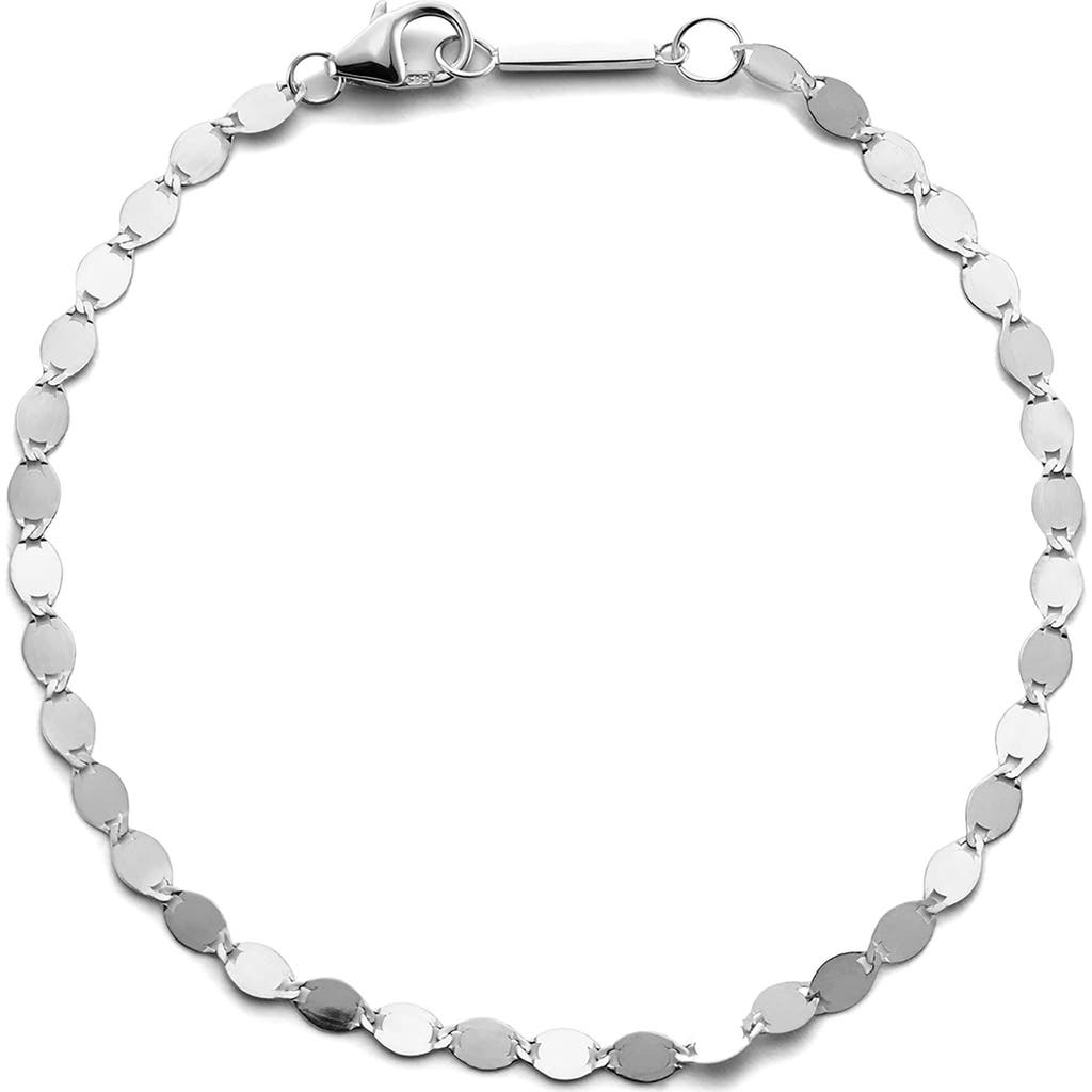 Lana Jewelry 14k Gold Polished Link Chain Bracelet In Silver