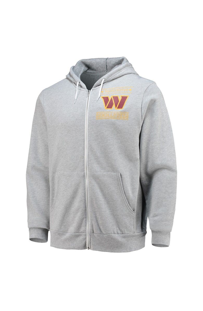 NFL X DARIUS RUCKER Men's NFL x Darius Rucker Collection by Fanatics Heathered Gray Washington Commanders Sponge Fleece Full-Zip Hoodie, Alternate, color, Heather Gray