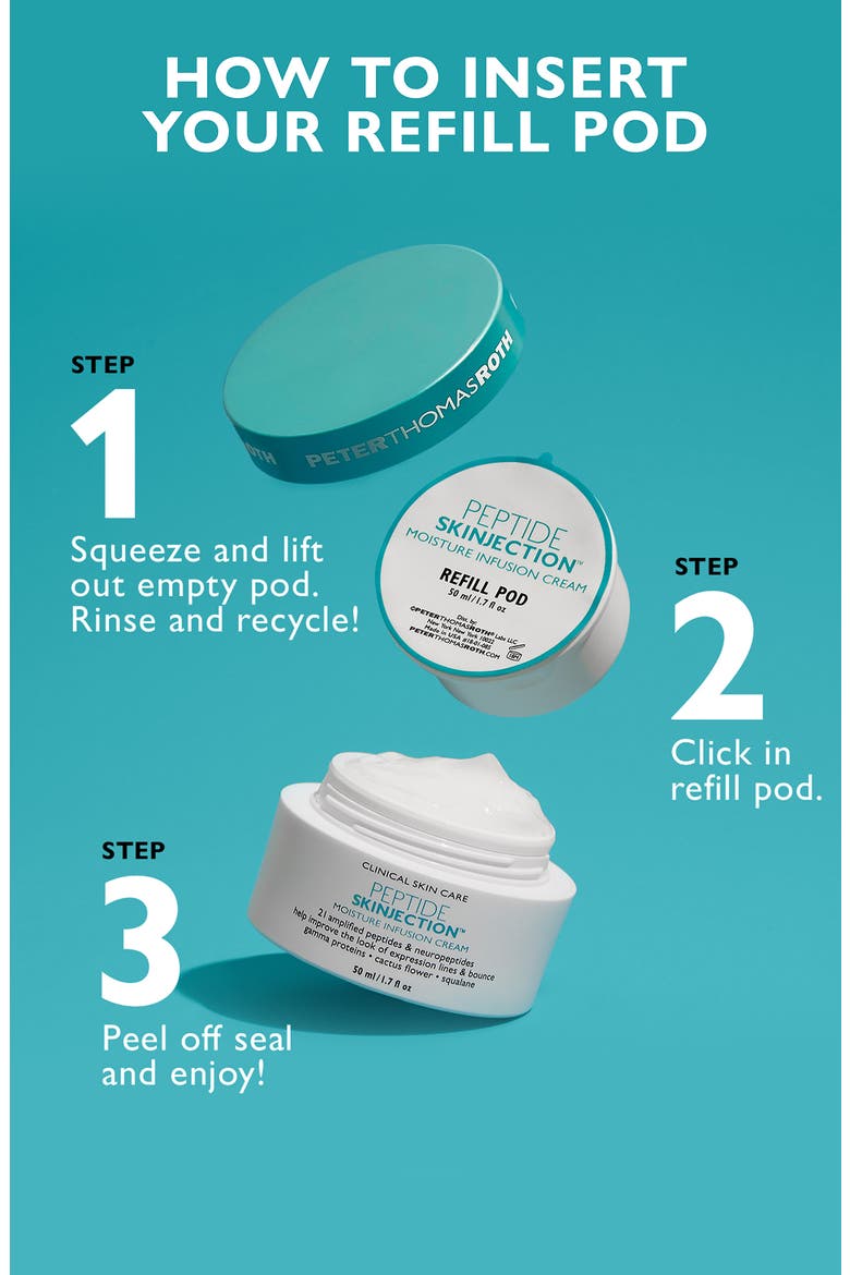 Peptide Skinjection™ Moisture Infusion Refillable Cream, Alternate, color, JAR