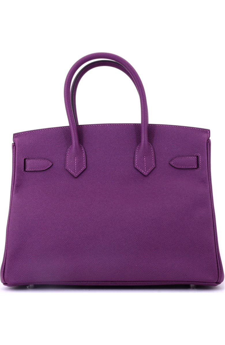 Pre-Owned Hermes Birkin Handbag Purple Epsom with Palladium Hardware 30, Alternate, color, Anemone