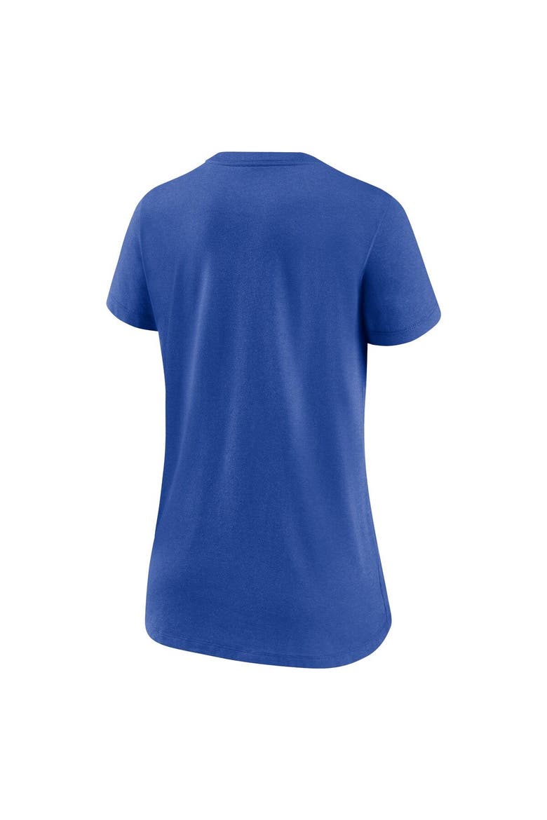 Women's Nike Heathered Royal Los Angeles Rams Lock Up Tri-Blend V-Neck T-Shirt, Alternate, color, Heather Royal