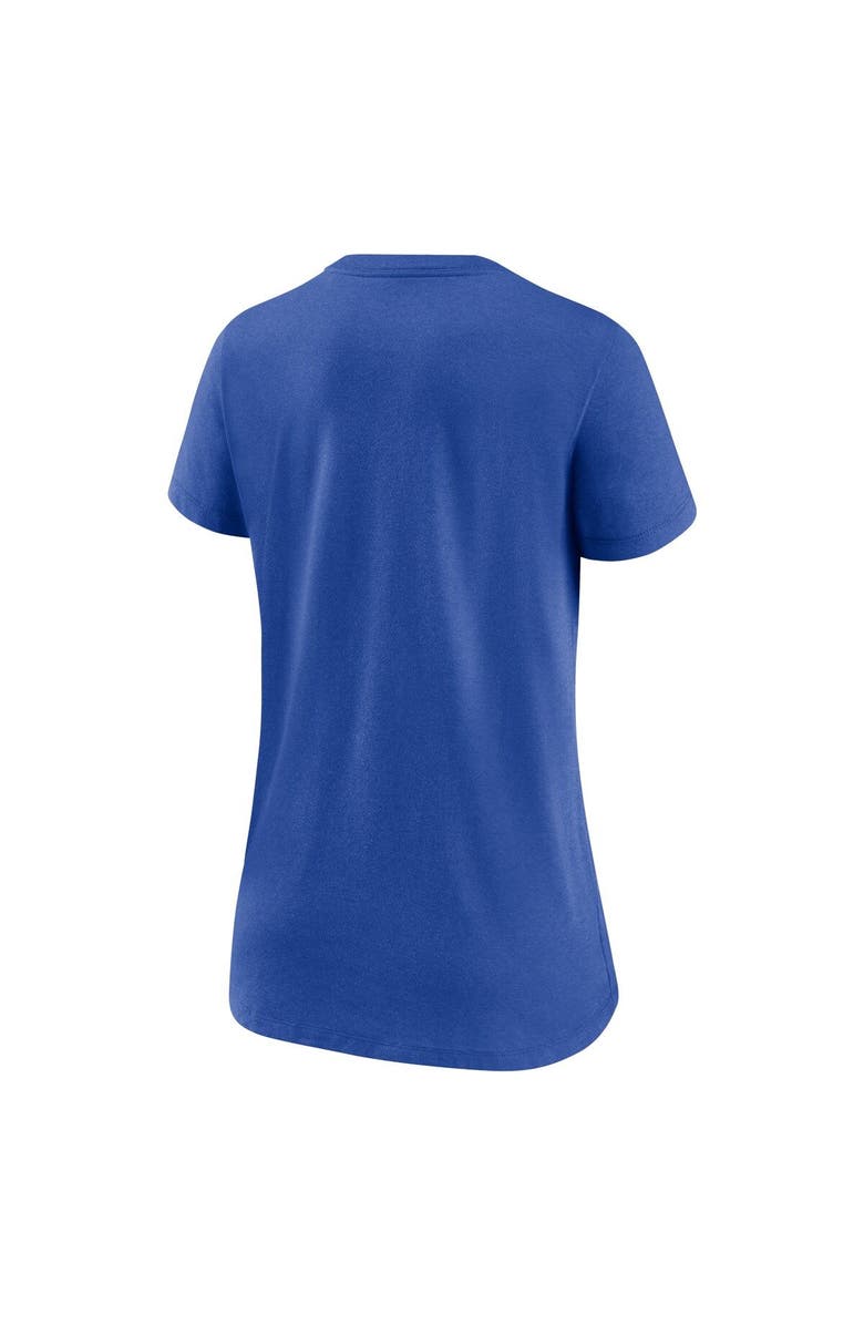 Nike Women's Nike Heathered Royal Los Angeles Rams Lock Up Tri-Blend V-Neck T-Shirt, Alternate, color,