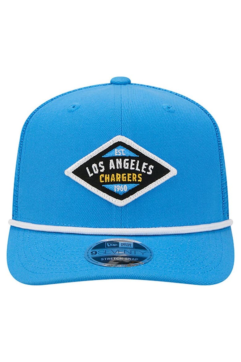 Men's New Era  Powder Blue Los Angeles Chargers Team 9SEVENTY Adjustable Hat, Alternate, color, Powder Blue
