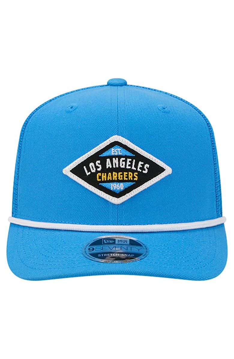 New Era Men
s New Era  Powder Blue Los Angeles Chargers Team 9SEVENTY Adjustable Hat, Alternate, color, Powder Blue
