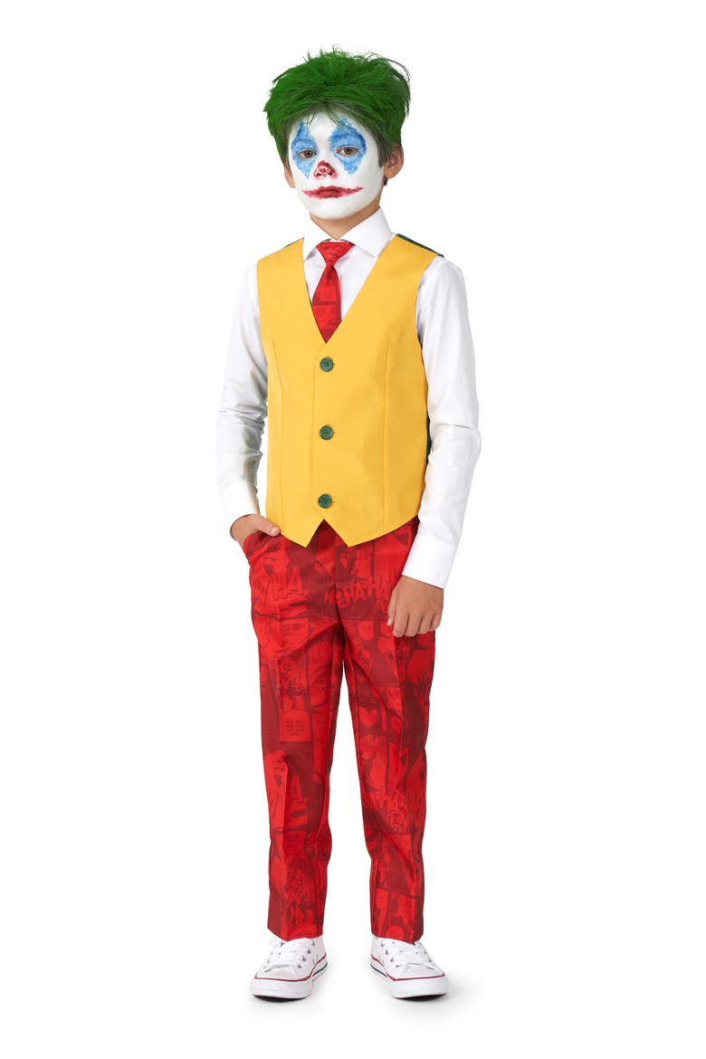 SUITMEISTER Kids' Joker Three-Piece Suit and Tie, Alternate, color, REDDNU