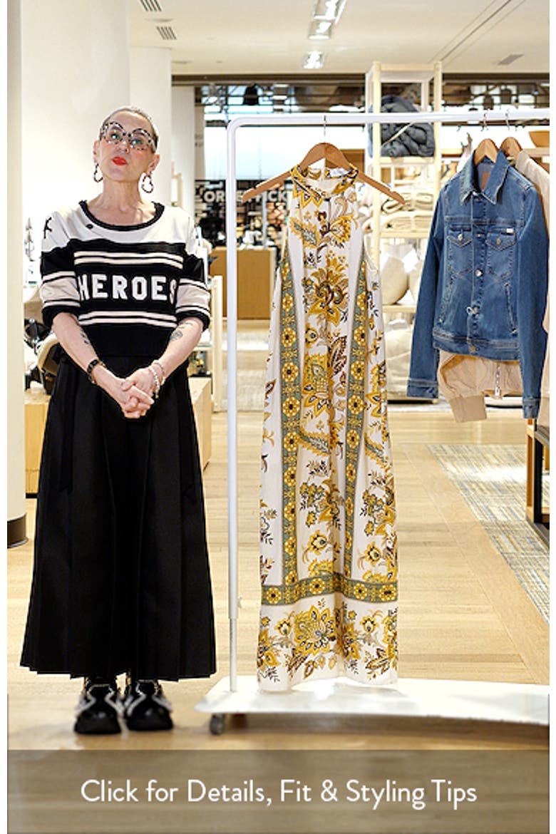 The Athena Print Sleeveless Maxi Dress video