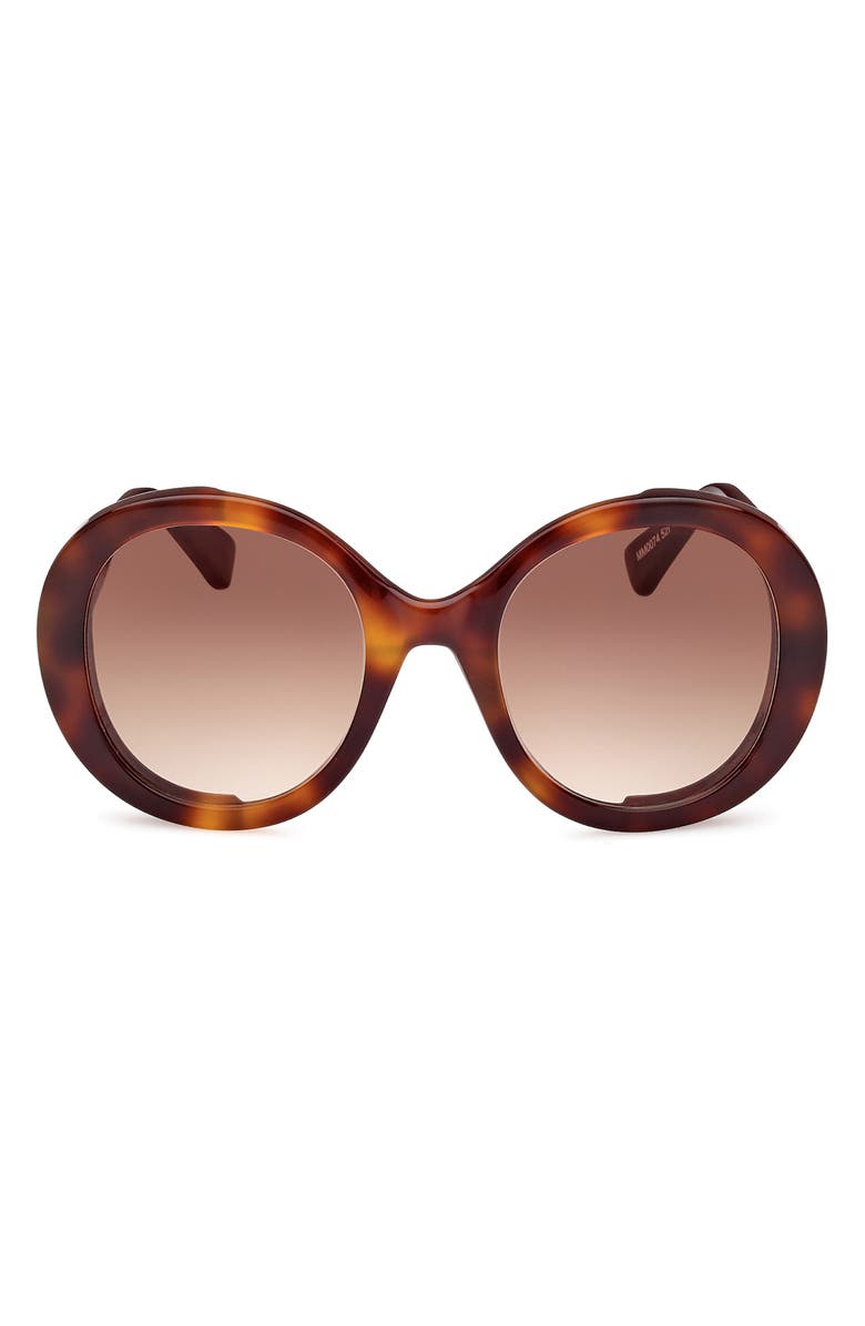 Max Mara 54mm Gradient Round Sunglasses, Main, color, 