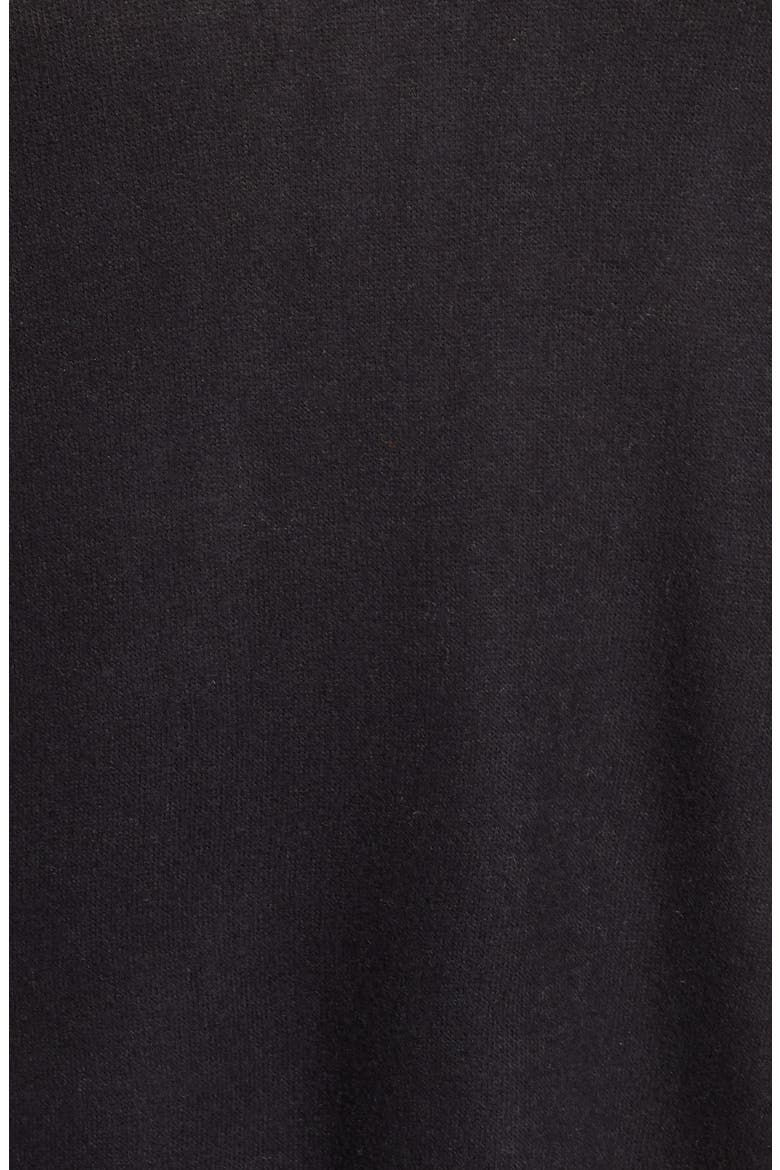 Cozy Button Detail Brushed Sweater, Alternate, color, BLACK