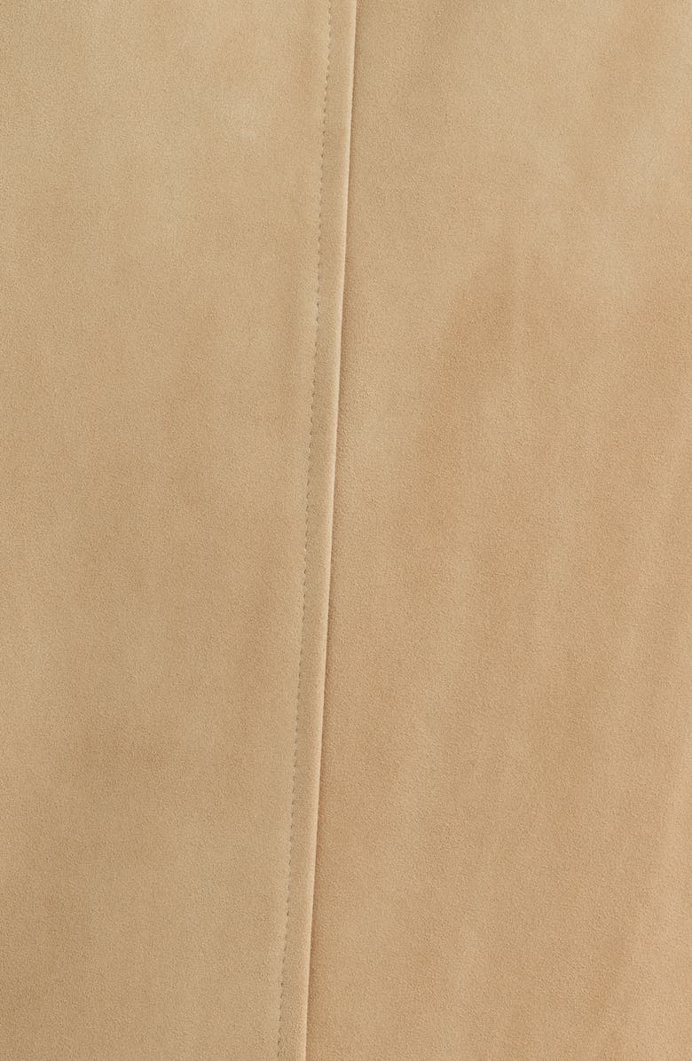 Aurélien Suede Overshirt, Alternate, color, Light Beige