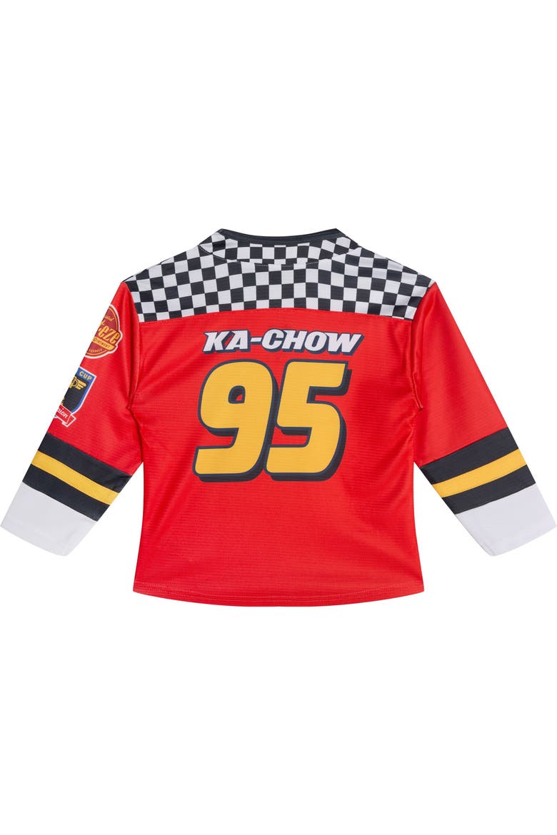 Cars Lightning McQueen Long Sleeve Tee, Alternate, color, Lightning McQueen Red